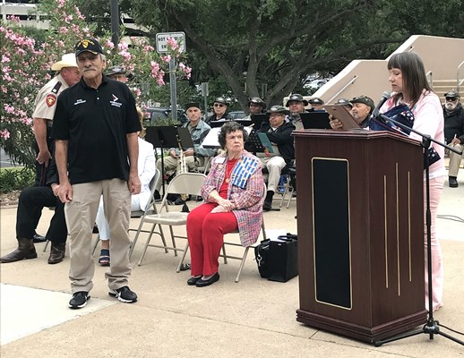 Honorary Partner ceremony for TX VVA Chapter 910 by the Corpus Christi Chapter NSDAR.